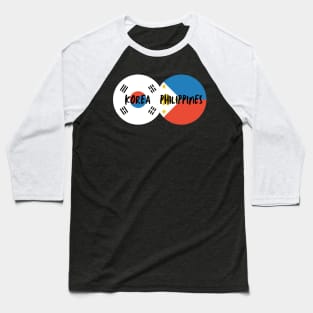 Korean Filipino - Korea, Philippines Baseball T-Shirt